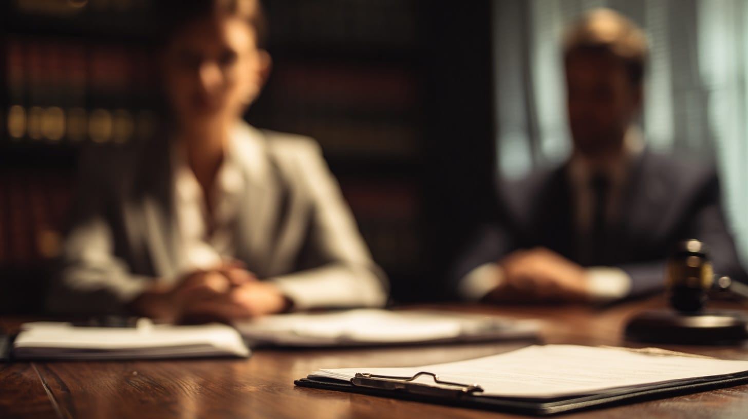 attorney meeting with clients